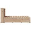 vidaXL Lit bibliothèque sans matelas 75x190 cm bois de pin massif
