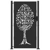 vidaXL Porte de Jardin Noir 85 x 180 cm Acier peint par poudre
