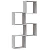 vidaXL &Eacute;tag&egrave;res cube murales 4 pcs sonoma gris 30x15x30 cm