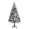 vidaXL Sapin de Noël artificiel Blanc 120 cm PVC, Acier et Plastique