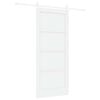 vidaXL Porte coulissante ORKDAL 86 x 198,5 cm Bois d'ing&eacute;nierie Blanc