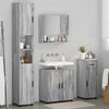vidaXL Ensemble de mobilier de salle de bain 4 pcs Sonoma gris