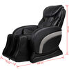 vidaXL Fauteuil de massage Noir Similicuir