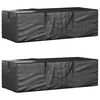 vidaXL Sacs de rangement pour coussins de jardin 2 pcs noir