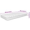 vidaXL Matelas en mousse &agrave; m&eacute;moire de forme blanc 90x190x17 cm doux