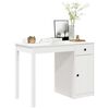 vidaXL Bureau Blanc 100x50x75 cm Bois massif de pin