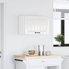vidaXL Armoire murale de cuisine Lucca blanc brillant bois ing&eacute;nierie