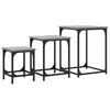 vidaXL Tables basses gigognes 3 pcs sonoma gris bois d'ing&eacute;nierie