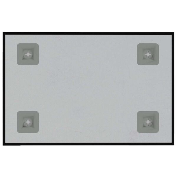 vidaXL Tableau noir magnétique mural Noir 40x30 cm Verre trempé