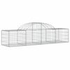 vidaXL Paniers à gabions arqués 5 pcs 200x50x40/60 cm fer galvanisé