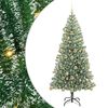 vidaXL Arbre de No&euml;l artificiel floconn&eacute; de neige avec lumi&egrave;re LED