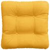vidaXL Coussins de si&egrave;ge 4 pcs Jaune clair 45 x 45 cm