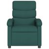 vidaXL Fauteuil de massage inclinable Vert fonc&eacute; Tissu