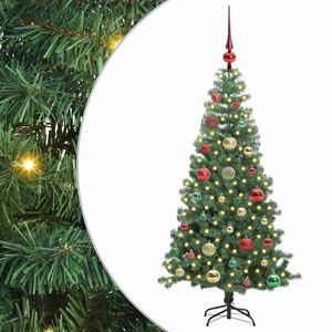 vidaXL Sapin de No&euml;l avec 150 LED avec support Vert 120 cm PVC