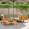 vidaXL Salon palette de jardin avec coussins 4pcs bois d'acacia massif