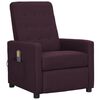 vidaXL Fauteuil de massage Violet Tissu