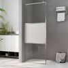 vidaXL Paroi de douche &agrave; l'italienne &agrave; verre ESG demi-d&eacute;poli 80x195 cm