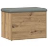 vidaXL Banc de rangement ch&ecirc;ne artisanal 62x42x45 cm bois d'ing&eacute;nierie
