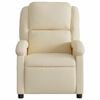 vidaXL Fauteuil inclinable électrique Crème Tissu