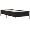 vidaXL Cadre de lit sans matelas noir 100x200 cm