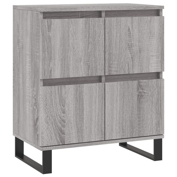 vidaXL Buffet Sonoma gris 60x35x70 cm Bois d'ing&eacute;nierie