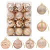 vidaXL Ensemble de boules de No&euml;l 36 pc Or rose 6 cm Polystyr&egrave;ne