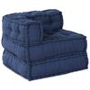 vidaXL Canapé d'angle modulable Indigo 70 x 70 x 56 cm tissu