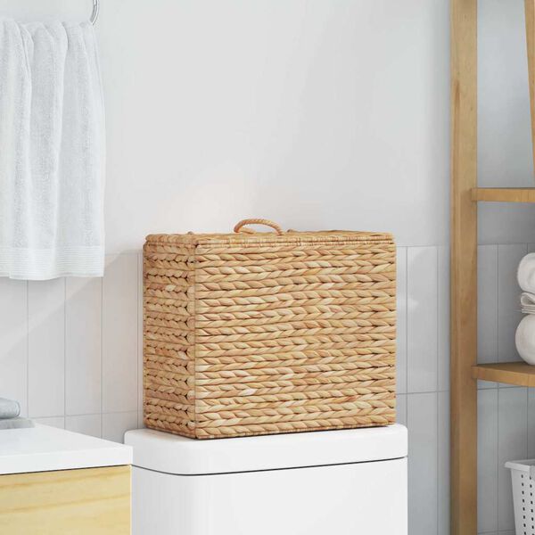 vidaXL Support de rouleau de toilette Naturel 36 x 18 x 31 cm