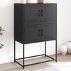 vidaXL Buffet noir 68,5x38,5x107 cm acier