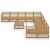 vidaXL Salon de jardin 11 pcs bois de pin massif