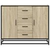 vidaXL Buffet chêne sonoma 92x35x76 cm bois d'ingénierie