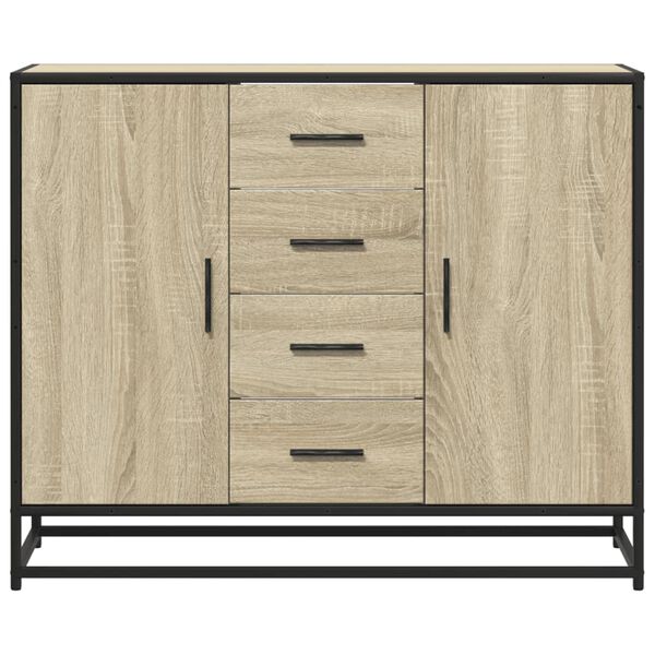 vidaXL Buffet chêne sonoma 92x35x76 cm bois d'ingénierie