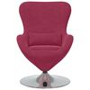 vidaXL Fauteuil &oelig;uf Bordeaux Velours