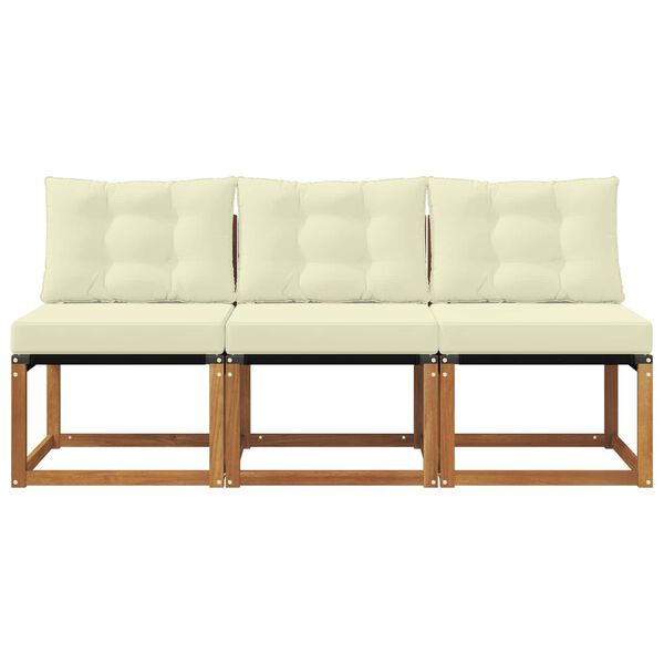 vidaXL 3 Pi&egrave;ce Canap&eacute; du milieu ext&eacute;rieur