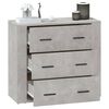 vidaXL Buffet Gris b&eacute;ton 80x33x70 cm Bois d'ing&eacute;nierie