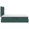 vidaXL Lit avec rangement et matelas Vert foncé 140 x 200 cm Velours