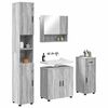 vidaXL Ensemble de mobilier de salle de bain 4 pcs Gris Sonoma