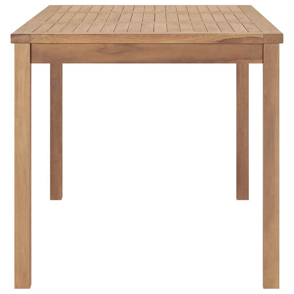 vidaXL Table à dîner de jardin 160x80x77 cm Bois de teck solide