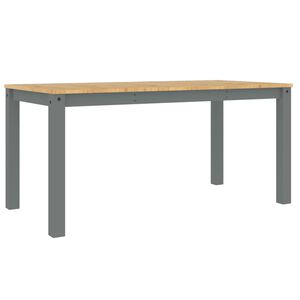 vidaXL Table &agrave; manger Panama gris 160x80x75 cm bois massif de pin