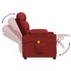 vidaXL Fauteuil de massage Rouge bordeaux Tissu