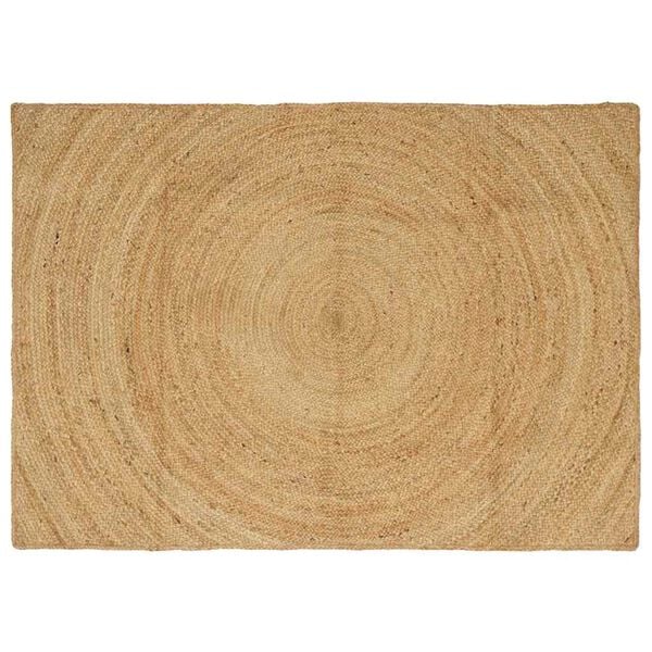 vidaXL Tapis de surface Rectangulaire Marron 120 x 170 cm Jute