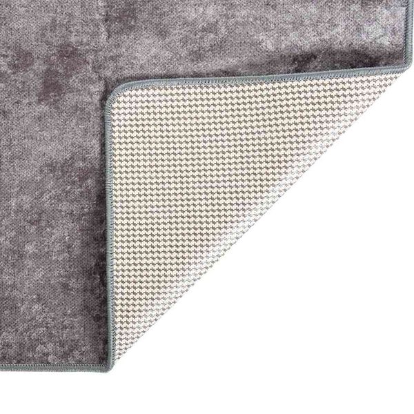 vidaXL Tapis lavable 190x300 cm gris
