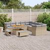 vidaXL Ensemble de canap&eacute; de jardin 13 pcs Beige et Gris clair