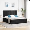 vidaXL Lit de Rangement Noir 200 x 200 cm Cuir synth&eacute;tique