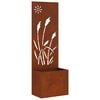vidaXL &Eacute;cran de confidentialit&eacute; de jardin Fretwork Rouill&eacute; 50 x 150 cm