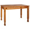 vidaXL Table &agrave; manger de jardin 120x65x80 cm bois de teck solide