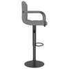 vidaXL Tabourets de bar lot de 2 gris clair velours