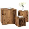 vidaXL Tables d'appoint 3 pcs ch&ecirc;ne artisanal bois d'ing&eacute;nierie