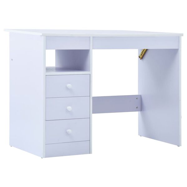vidaXL Bureau pour enfants Inclinable Blanc