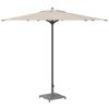 vidaXL Pied de parasol Aspect Bois Gris Fonc&eacute; 45 x 45 x 31 cm